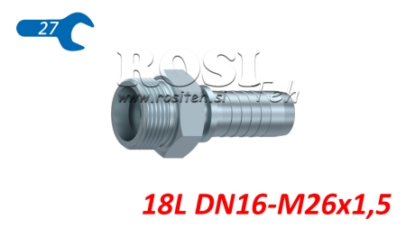 HIDRAULISCHER ANSCHLUß CEL 18 L MÄNLICH DN16-M26x1,5