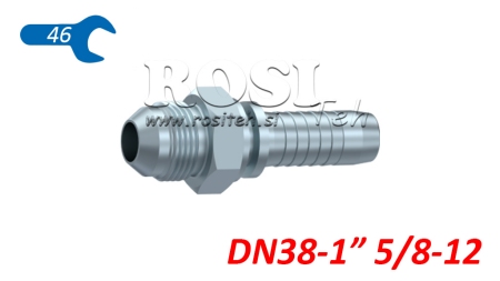 HYDRAULISCHER ANSCHLUSS AGJ JIC74° MÄNNLICH DN38-15/8-12