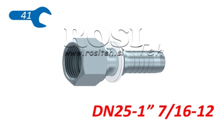 HYDRAULISCHER ANSCHLUSS DKORFS WEIBLICH DN25-17/16-12