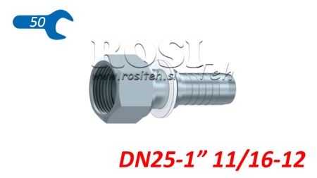 HYDRAULISCHER ANSCHLUSS DKORFS WEIBLICH DN25-111/16-12