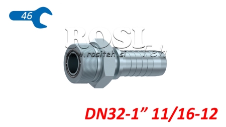 HYDRAULISCHER ANSCHLUSS AGORFS MÄNNLICH DN32-111/16-12