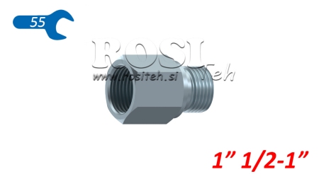 HYDRAULIK ADAPTER MÄNNLICH-WEIBLICH 11/2-1