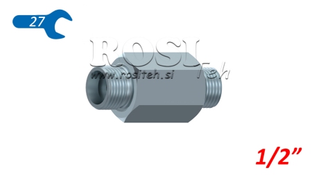 HYDRAULIKADAPTER MÄNNLICH-MÄNNLICH 1/2