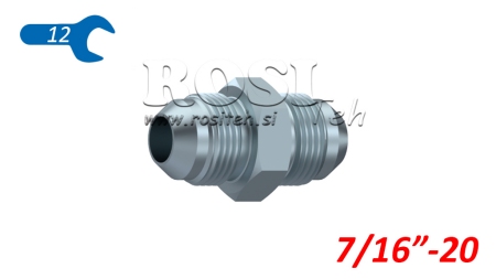 HYDRAULISCHE DOPPELSCHRAUBE JIC74° 7/16-20 - 7/16-20