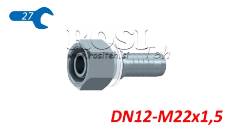 HYDRAULISCHER ANSCHLUSS DKOS 14S WEIBLICH DN12-M22x1,5
