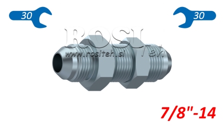 HYDRAULISCHE DOPPELSCHRAUBE AGJ JIC74° - VERLÄNGERT 7/8