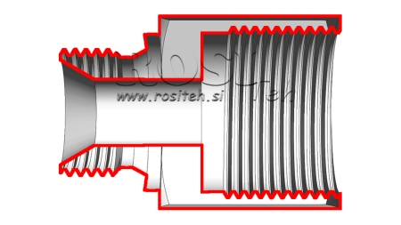 HYDRAULIK ADAPTER MÄNNLICH-WEIBLICH 3/4-1"1/4