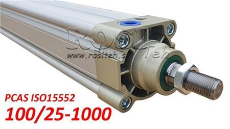 CYLINDRE PNEUMATIQUE PCAS 100/25-1000 BE ISO15552