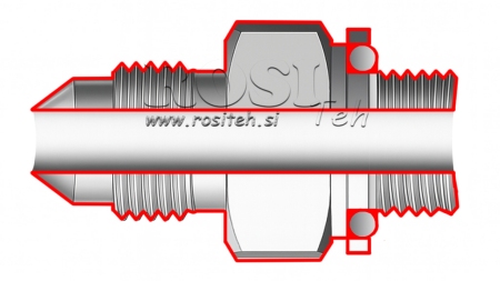 HYDRAULIK REDUZIER 1 3/16" JIC74°-3/4 GAS