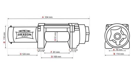 12 V ELEKTRISK VINCH DWH 3500 HD - 1588 kg