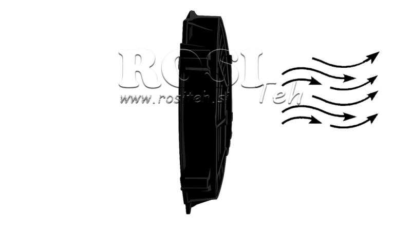 AXIAL LÜFTER - VENTILATOR 255 mm - ZULEITEND 24V