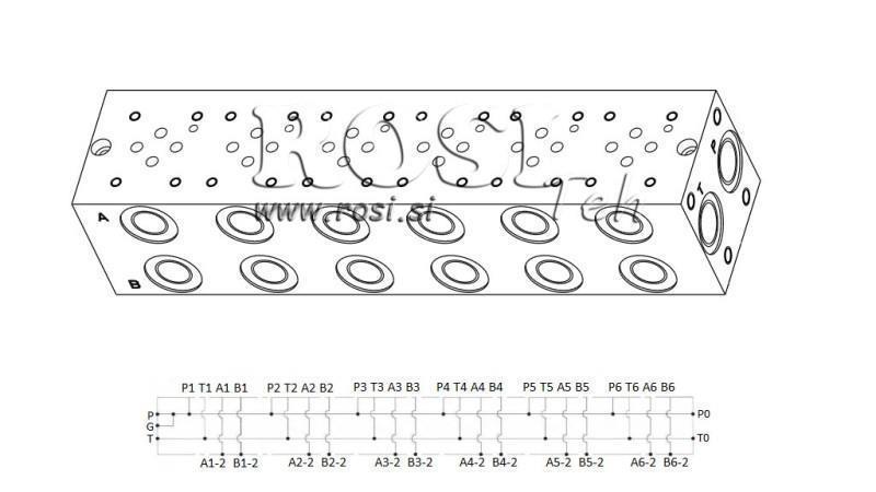 BASE CETOP3 NG6 6M
