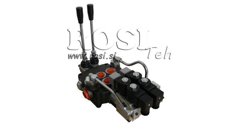 VANNE HYDRAULIQUE 2xP80 - EO 12V